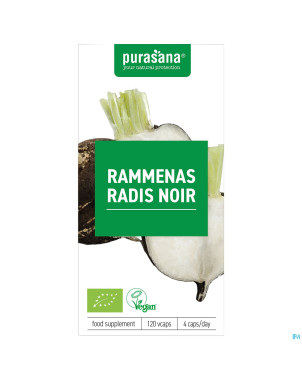 Purasana radis noir 300mg bio    v-caps 120