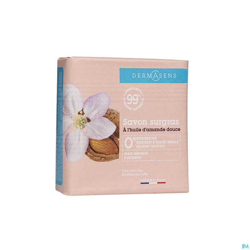Marque v dermasens savon surgras amande douce 100g