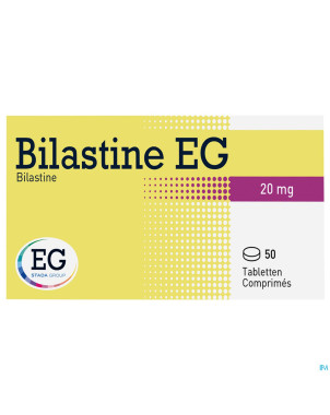 Bilastine eg 20mg    comp 50