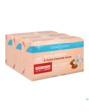 Marque v dermasens savon surgras amande d.  3x200g