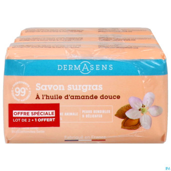 Marque v dermasens savon surgras amande d.  3x200g