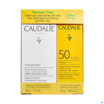 Caudalie coffret serum vinoperfect 30ml+cr sol25ml
