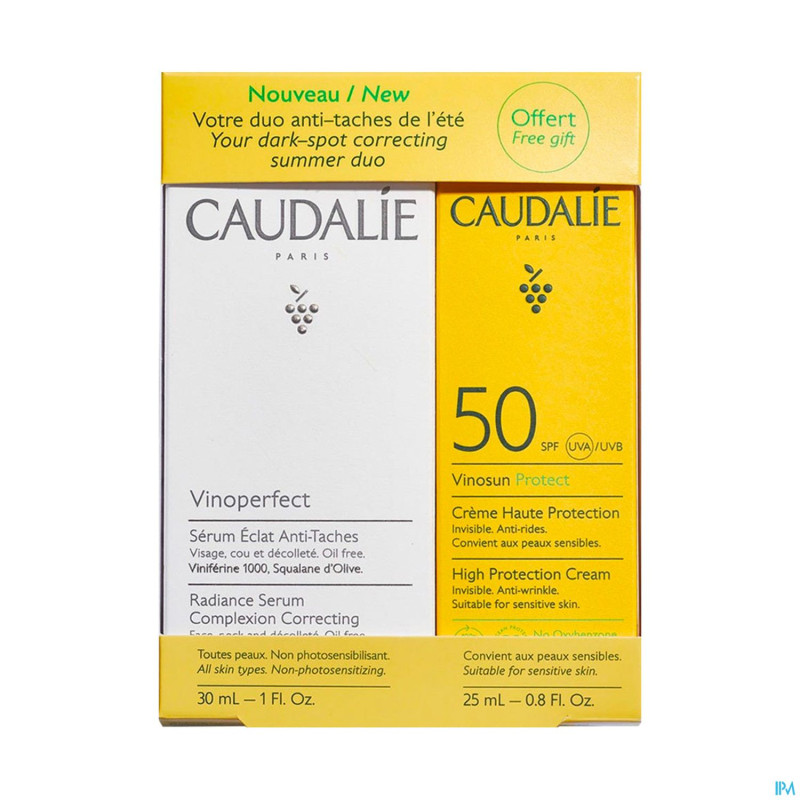 Caudalie coffret serum vinoperfect 30ml+cr sol25ml