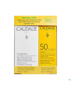 Caudalie coffret serum vinoperfect 30ml+cr sol25ml