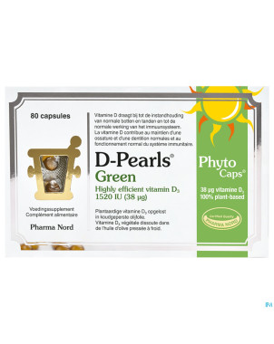 D-pearls green 1520    v-caps 80