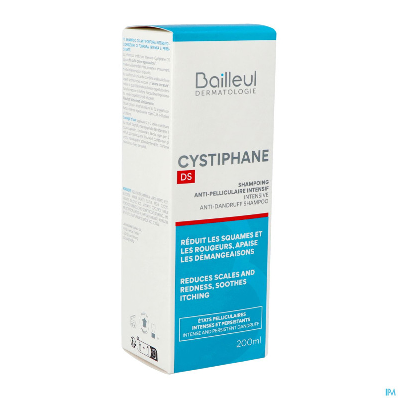Cystiphane ds sh a/pell intensif    fl 200ml