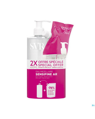 Svr sensifine ar eau micellaire 400ml+refill 400ml