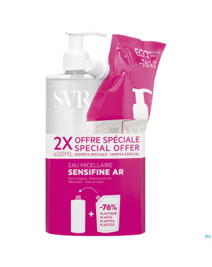Svr sensifine ar eau micellaire 400ml+refill 400ml