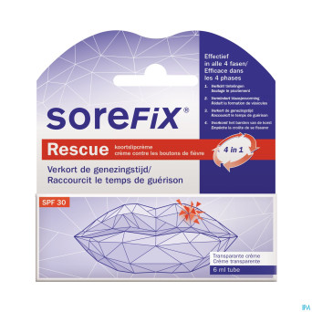Sorefix rescue solution boutons fievre    tube 6ml