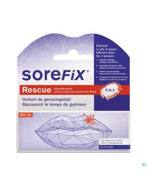 Sorefix rescue solution boutons fievre    tube 6ml