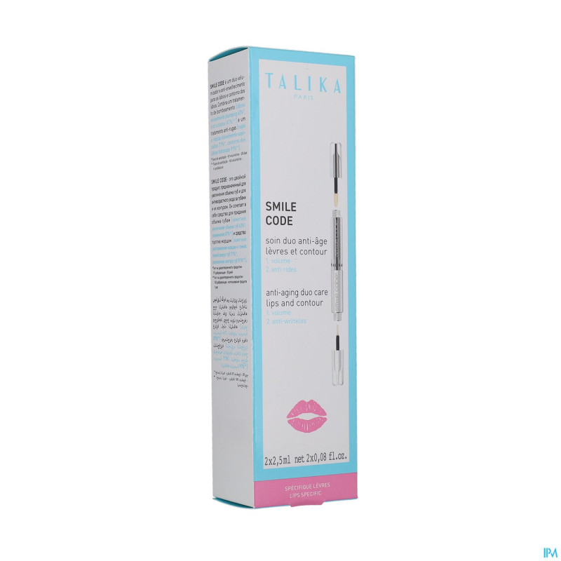 Talika levres smile code pinceau    2x2,5ml