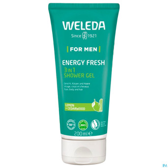 Weleda men energy fresh 3en1 gel douche tube 200ml