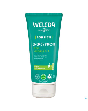 Weleda men energy fresh 3en1 gel douche tube 200ml