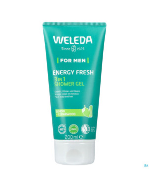Weleda men energy fresh 3en1 gel douche tube 200ml