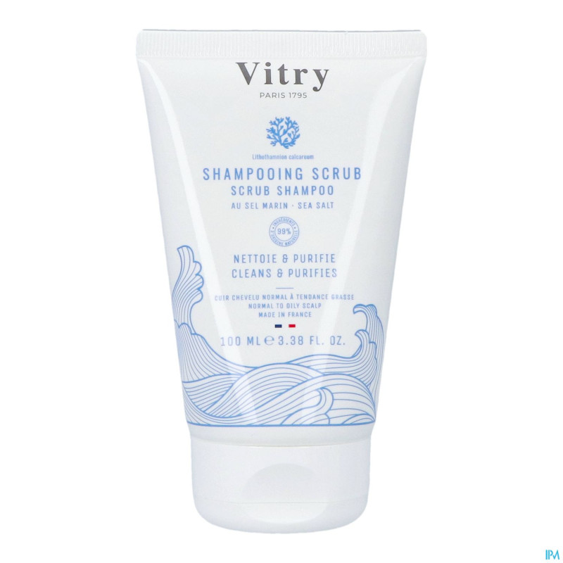 Vitry les essentiels sh scrub sel marin tube 100ml