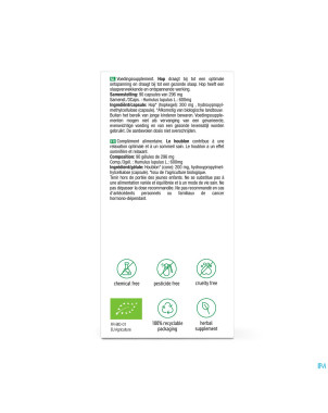 Purasana vegan houblon    caps 90