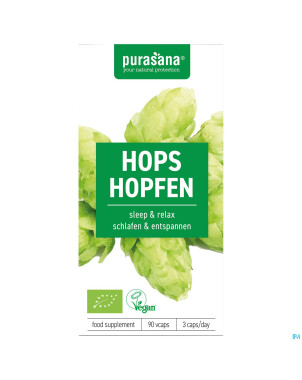 Purasana vegan houblon    caps 90