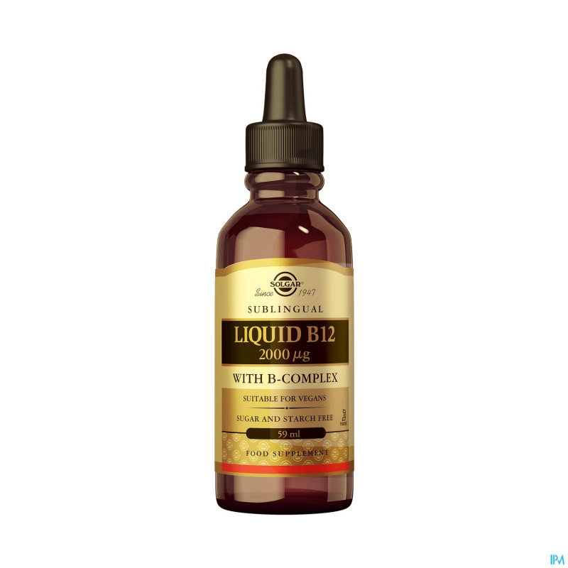 Solgar liquid b12 2000mcg    fl gouttes 59ml