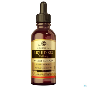 Solgar liquid b12 2000mcg    fl gouttes 59ml