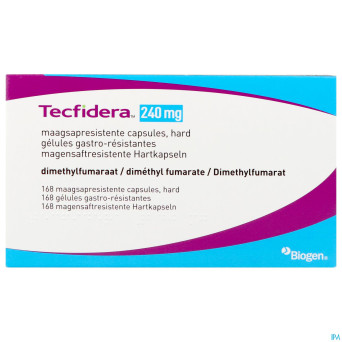 Tecfidera 240mg gastro resist caps 168
