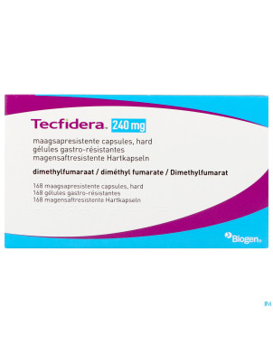 Tecfidera 240mg gastro resist caps 168