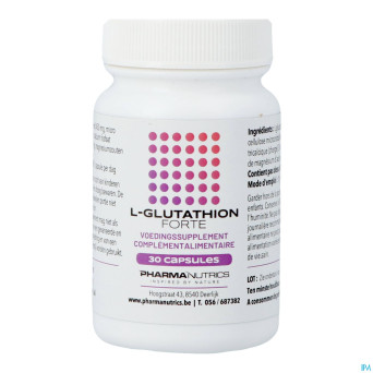 L glutathion forte v-caps 30    pharmanutrics