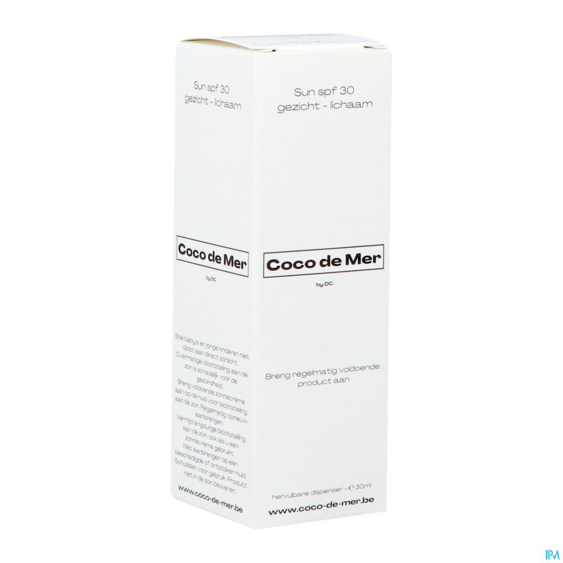 Coco de mer spf30 visage corps 30ml