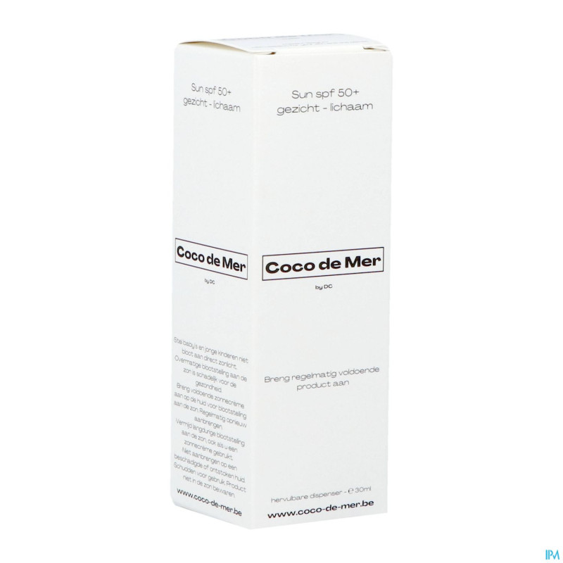 Coco de mer spf50 visage corps 30ml