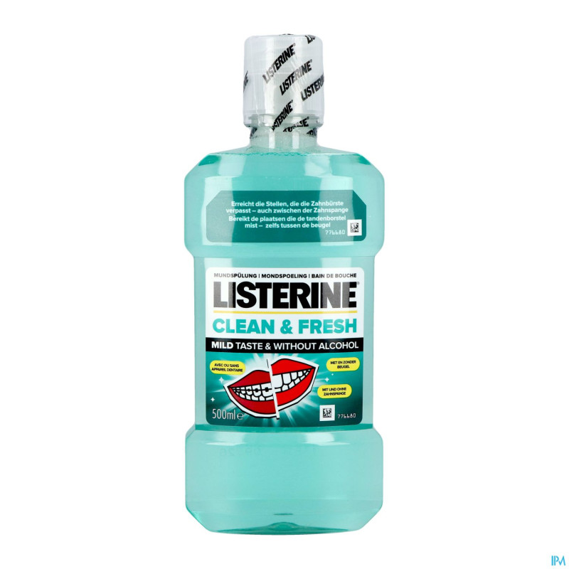 Listerine clean & fresh    500ml nf