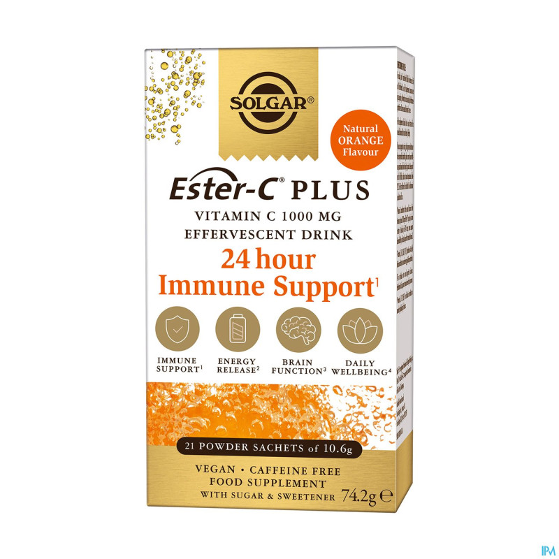 Solgar ester-c plus efferv.1000mg    sach 21x10,6g