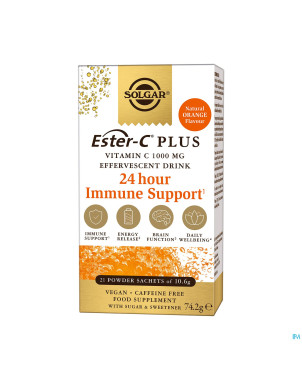 Solgar ester-c plus efferv.1000mg    sach 21x10,6g