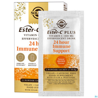 Solgar ester-c plus efferv.1000mg    sach 21x10,6g