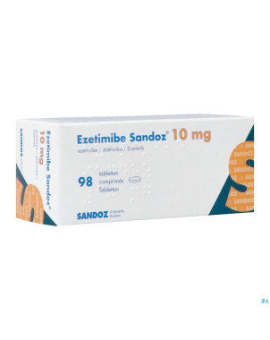 Ezetimibe sandoz pi pharma 10mg    comp 98 pip