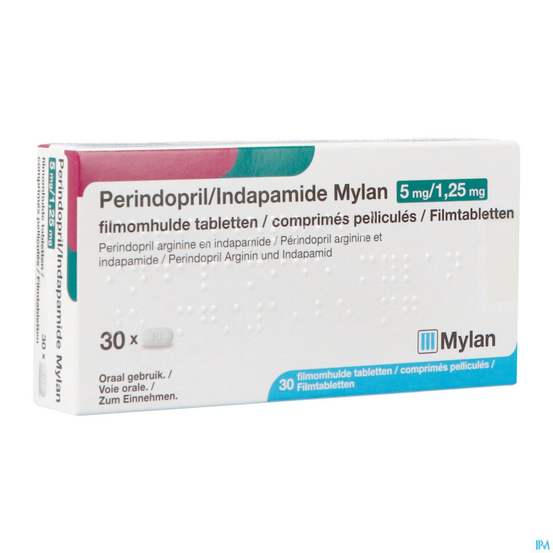 Perindopril/indapamide viatris 5mg/1,25mg comp 30