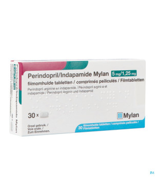 Perindopril/indapamide viatris 5mg/1,25mg comp 30