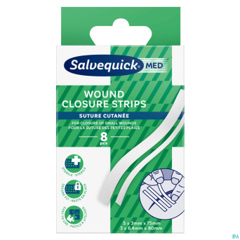 Salvequickmed wound closure strips