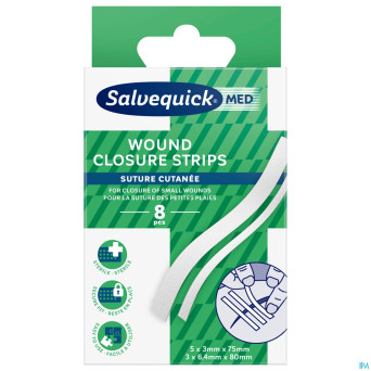 Salvequickmed wound closure strips