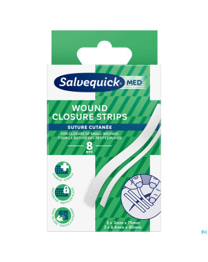 Salvequickmed wound closure strips