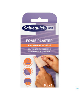 Salvequick foam plaster    6cmx1m