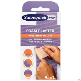 Salvequick foam plaster    6cmx1m