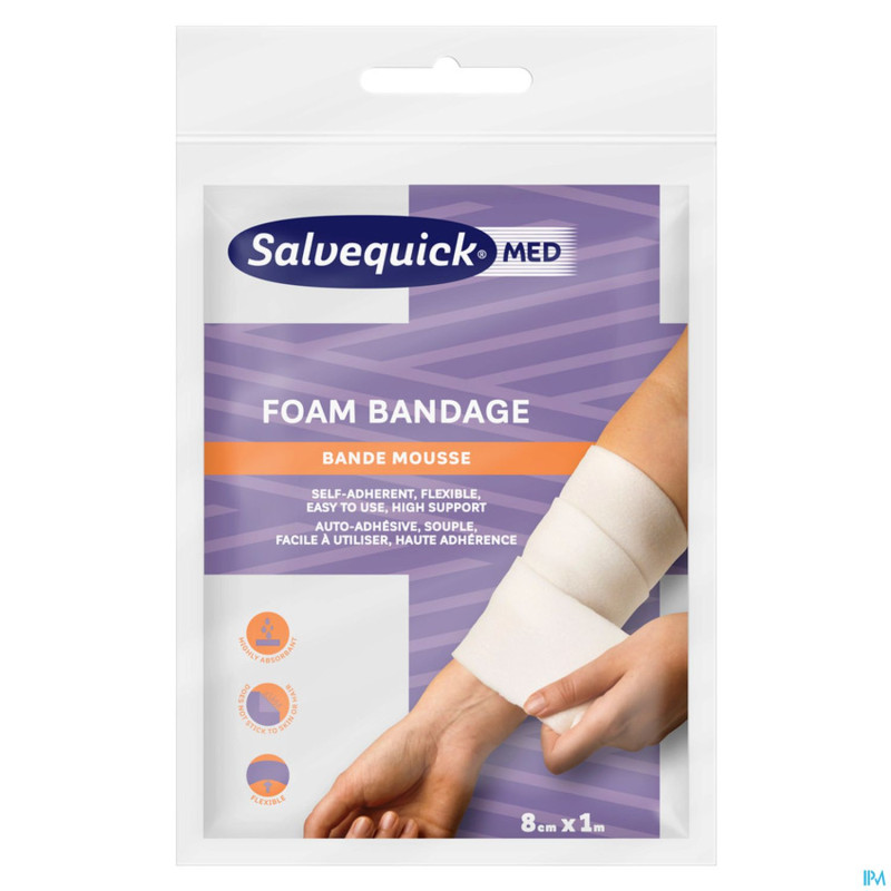 Salvequick foam plaster    8cmx1m