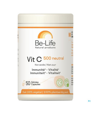 Vit c 500 neutral be life nf caps 50 rempl.4200416