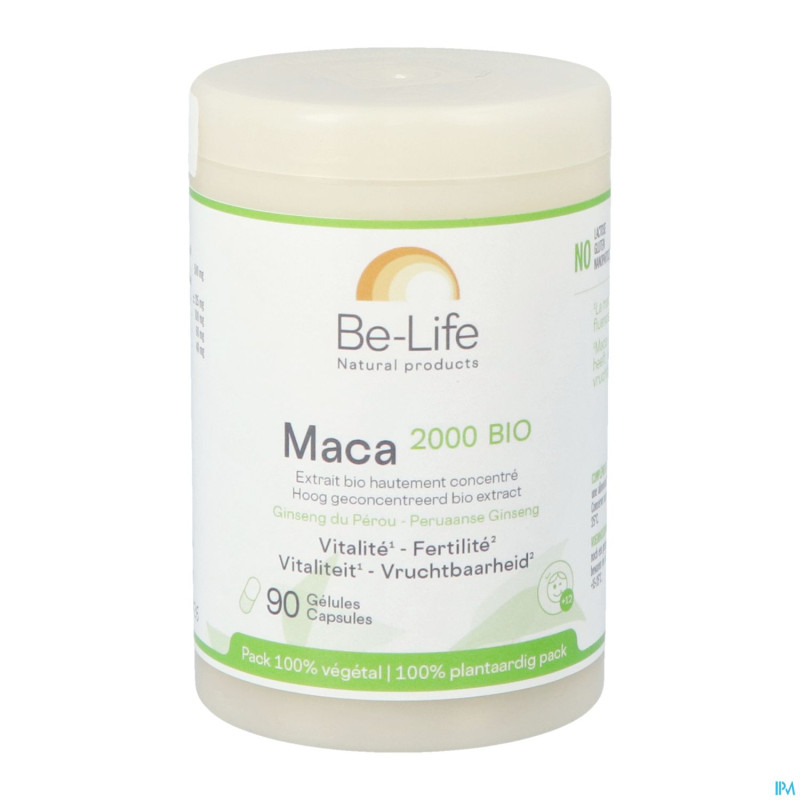 Maca 2000 bio be life nf pot caps  90 remp.3507027