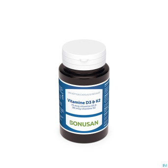 Vitamine d3 & k2    softcaps 120 bonusan