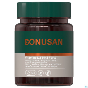 Vitamine d3 & k2    softcaps 60 bonusan