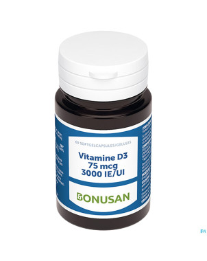 Vitamine d3 75mcg/ 3000 ie    softcaps 60 bonusan