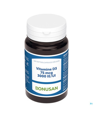 Vitamine d3 75mcg/ 3000 ie    softcaps 120 bonusan