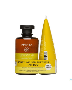 Apivita moisturizing shampoo 250ml + condit. 150ml