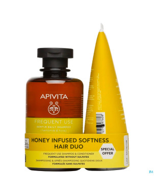 Apivita moisturizing shampoo 250ml + condit. 150ml