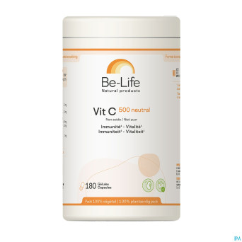 Vit c 500 neutral be life caps180 nf rempl.4509352